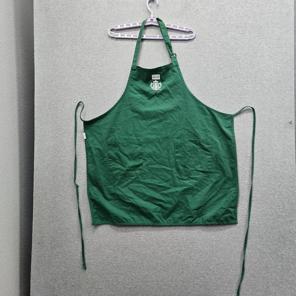 Starbucks M Green Embroidered Apron Workwear Logo